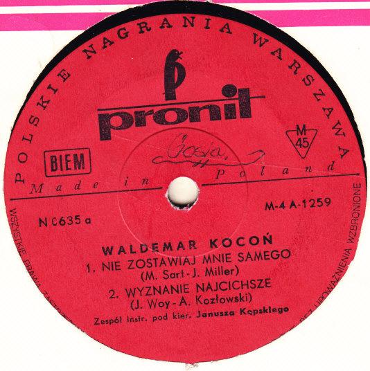 Waldemar Kocoń -Nie Zostawiaj Mnie Samego