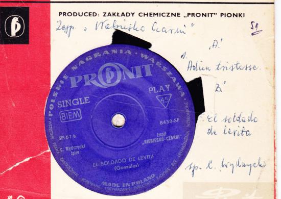 Czesław Wydrzyck,iNiebiesko - Czarni-Adieu Tristesse