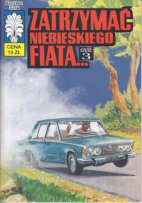 Zatrzymać niebieskiego fiata