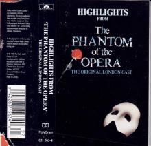 Original Cast Starring Michael Crawford  Sarah Brightman  Steve Barton -Highlights From The Phantom Of The Opera (The Original Cast Recording)